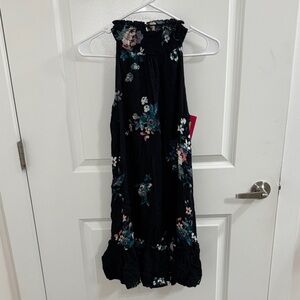Xhilaration Black Floral Dress